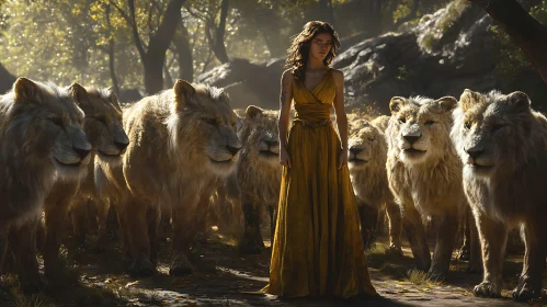 Pride and Poise: A Woman Among Lions