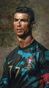 Cristiano Ronaldo Focused Portrait