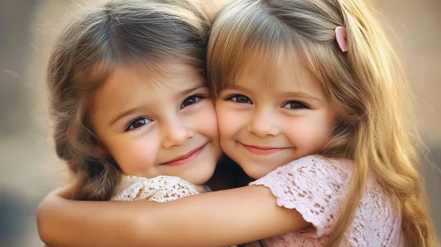 Heartwarming Sisters Portrait