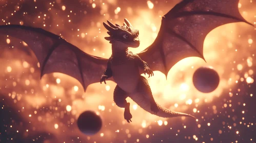 Baby Dragon's First Flight