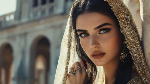 Portrait of Woman with Jewelry