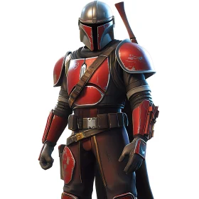 Red and Silver Mandalorian