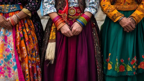 Colorful Bangles and Traditional Attire