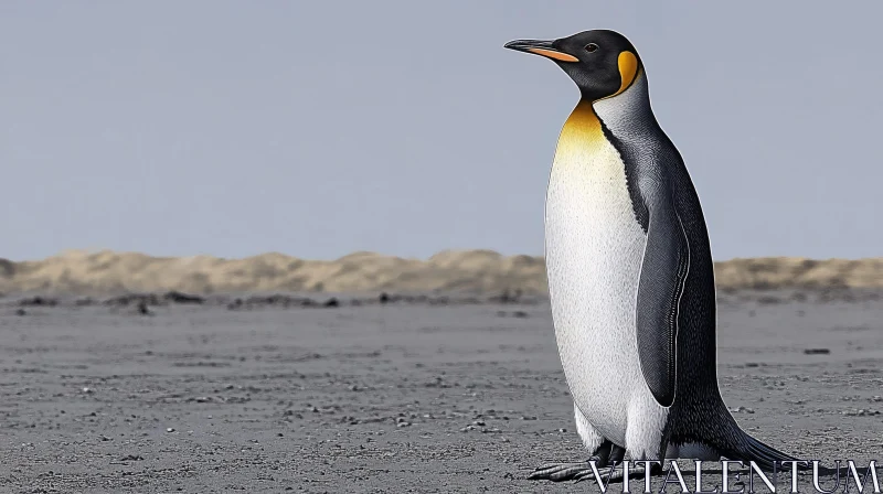 Majestic Penguin in Natural Habitat AI Image