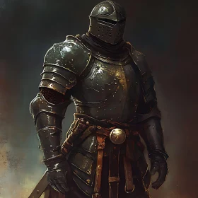 Armored Knight: A Portrait of Valor