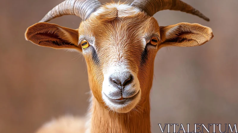 Goat Close-Up Photography AI Image