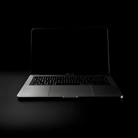 Sophisticated Laptop with Glowing Keyboard