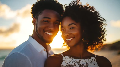 Golden Hour Romance on the Beach