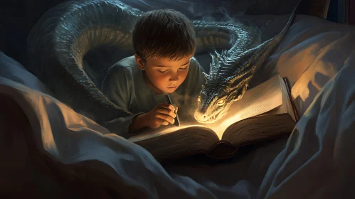 Child's Bedtime Tale with Dragon Friend