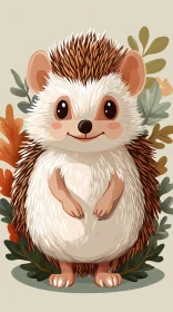 Cartoon Hedgehog Illustration