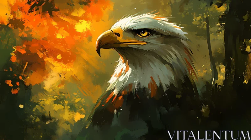 AI ART Eagle Art with Striking Colors