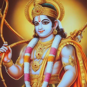 Radiant Deity with Bow and Arrow