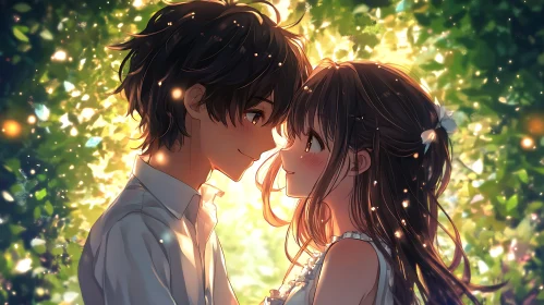 Romantic Anime Scene