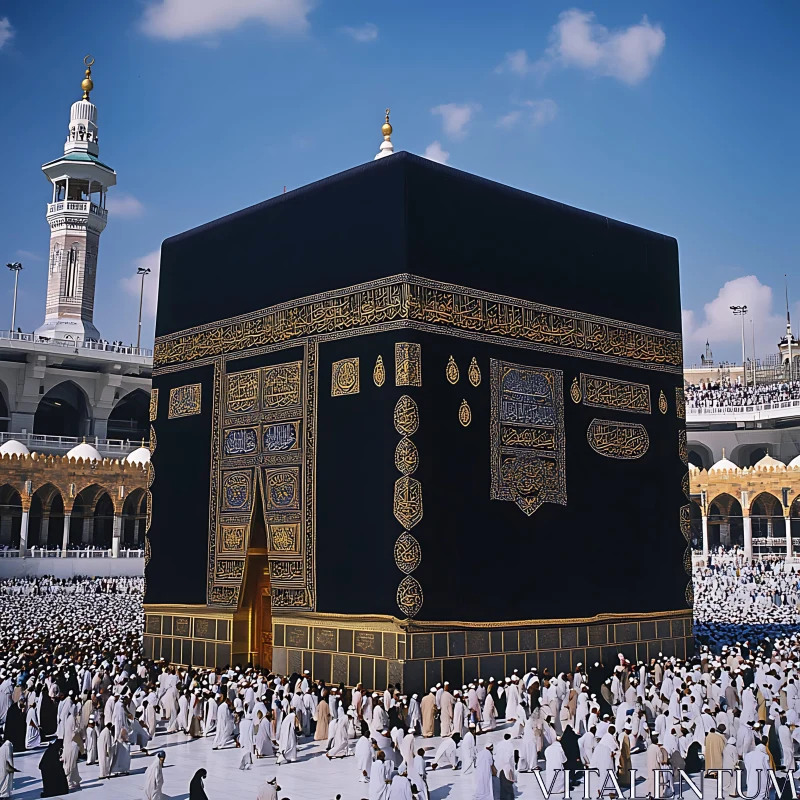 Kaaba Pilgrimage AI Image