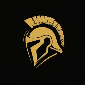 Spartan Warrior Helmet Gold Icon