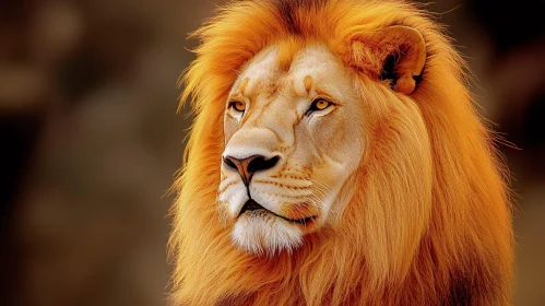 Regal Lion with Captivating Gaze