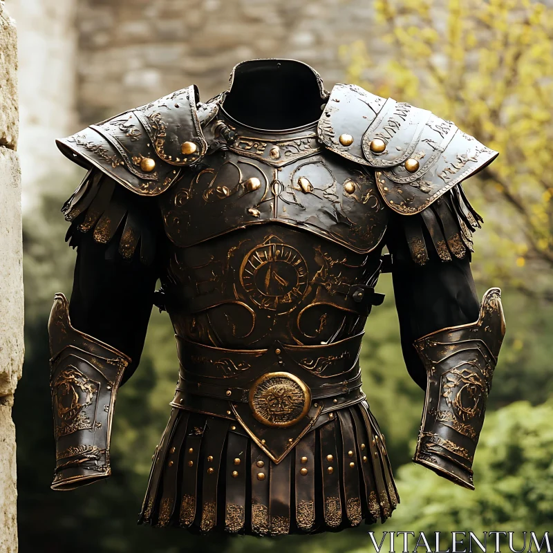 AI ART Medieval Warrior Armor Suit