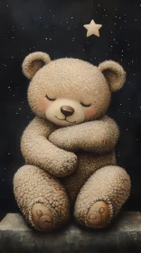Dreaming Teddy Bear with Star