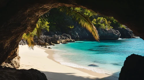 Hidden Tropical Beach Scene