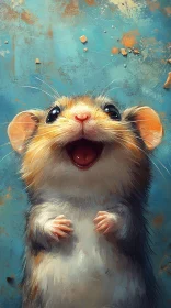 Joyful Hamster Art