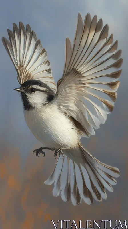 AI ART Detailed Flight of a Bird