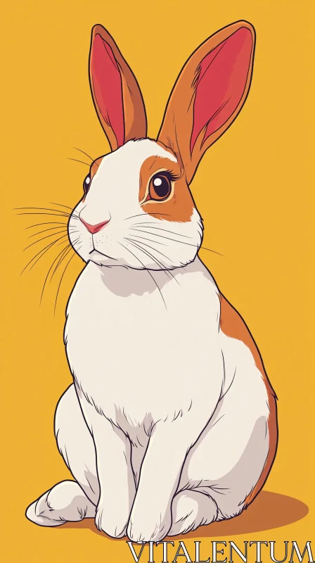 Adorable Bunny Artwork AI Image