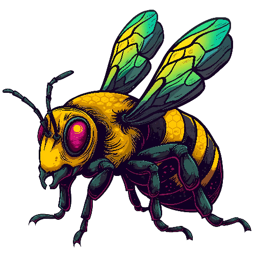 POD Design Realistic Digital Illustration of a Bee