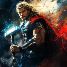 Powerful Warrior Illustration