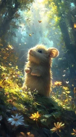 Mystical Mouse in Woodland Glow