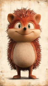 Cute Hedgehog Character Art