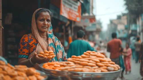 Traditional Street Food Vendor