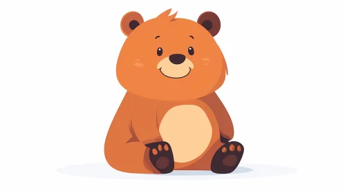 Smiling Cartoon Bear