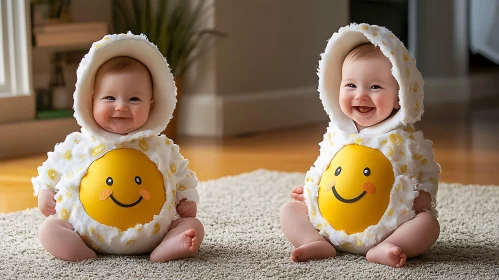 Smiling Babies with Smiley Face