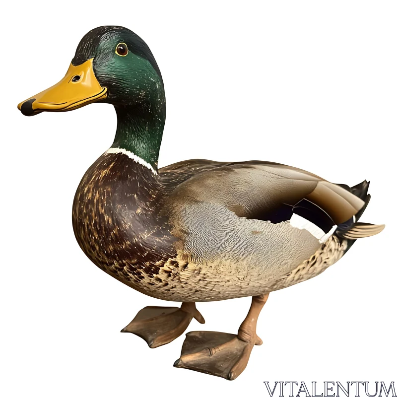 Detailed Mallard Duck Image AI Image