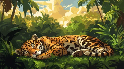 Tranquil Jungle Leopard
