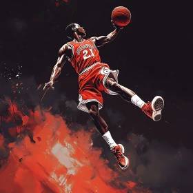 Mid-Air Basketball Shot