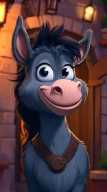 Animated Smiling Donkey