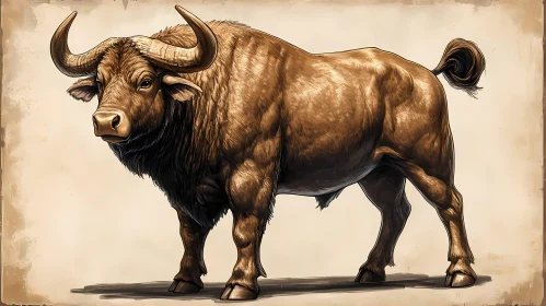 Powerful Bull Artwork