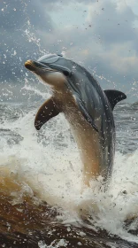 Oceanic Dolphin Leap