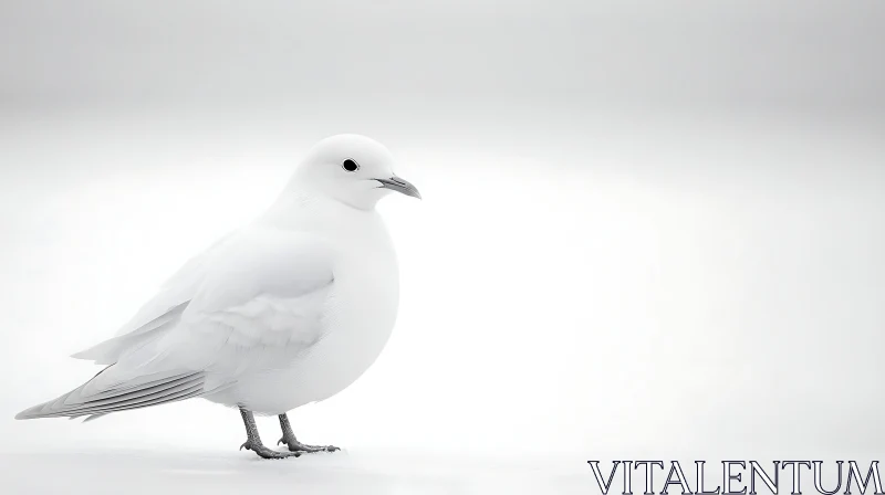 Monochrome Bird Portrait Fine Art AI Image