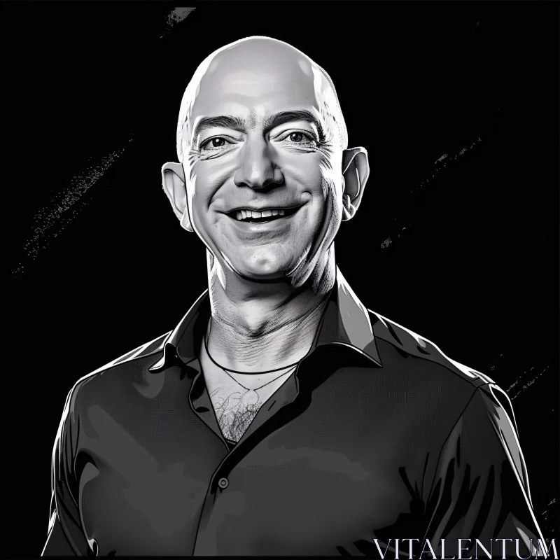 AI ART Jeff Bezos Digital Art Portrait