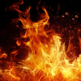 Fiery Swirls and Flickering Flames