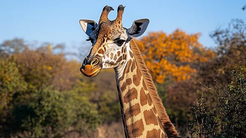 Giraffe in Natural Habitat