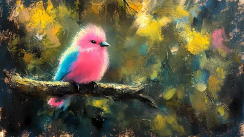 Artistic Impression of a Vivid Bird