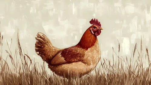 Country Chicken Portrait