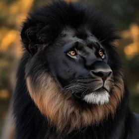 Lion with Black Fur