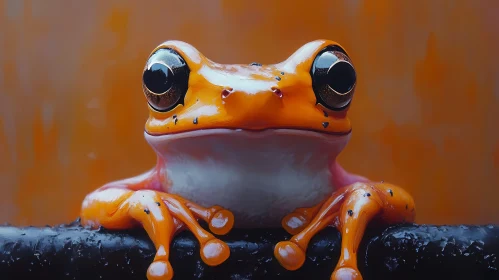 Vibrant Frog Close-Up