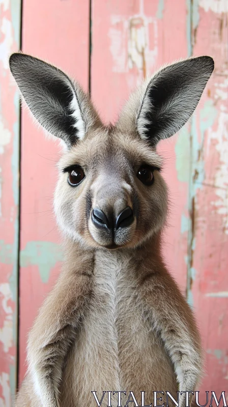 Captivating Kangaroo Close-Up AI Image