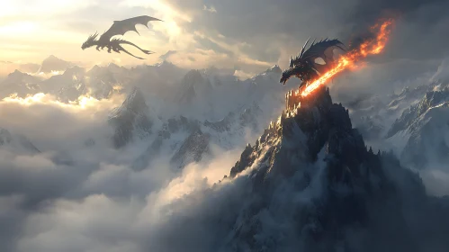 Dragons Above the Mountains