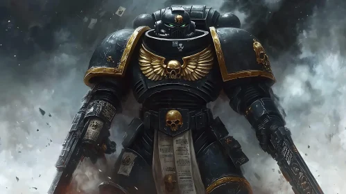 Armored Warrior Ready for Battle